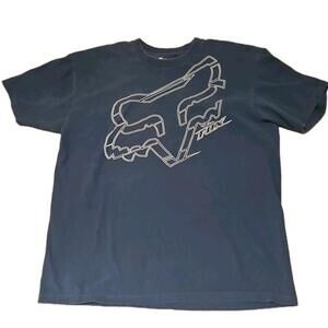 VTG Blue Fox Racing Motocross w Graphic Logo T-Shirt Mens XL